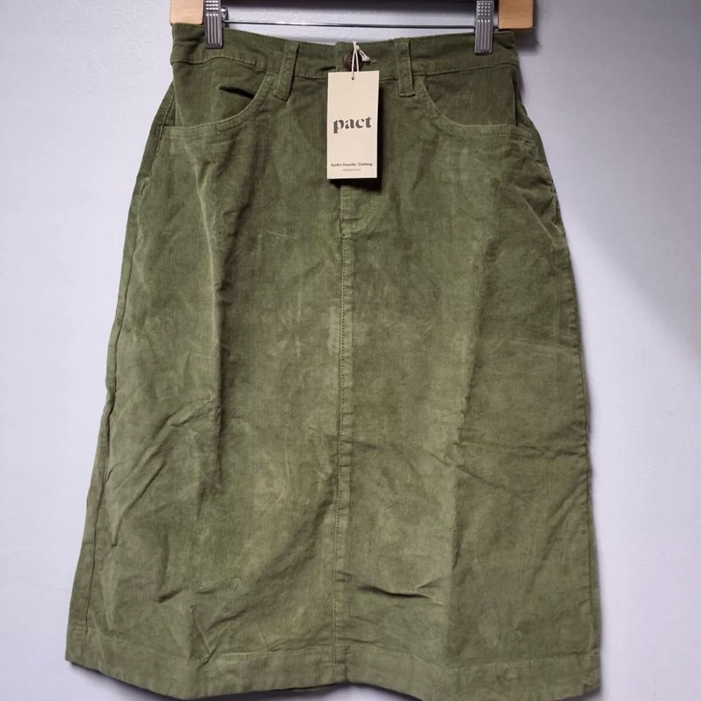 Pact Olive Green Women's Skirt